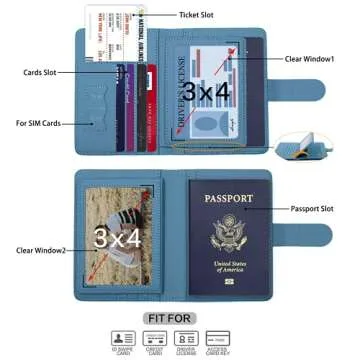 Melsbrinna RFID Passport Holder - Stylish Travel Organizer