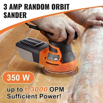 VEVOR 350W Random Orbit Sander 6 Speeds 13000 OPM