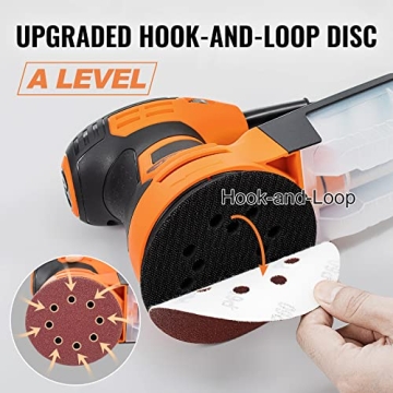 VEVOR 350W Random Orbit Sander 6 Speeds 13000 OPM