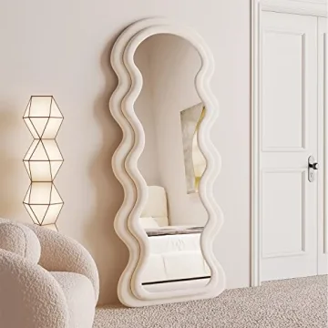 BOJOY Wavy Arched Mirror Elegant Decor 63x24in