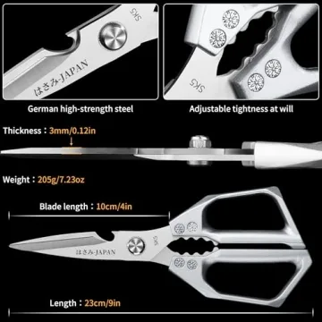 Plys Poultry Shears - Heavy Duty Kitchen Scissors for All