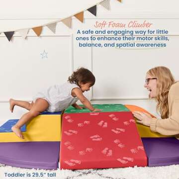 ECR4Kids SoftZone Little Me Wall Climb and Slide Playset