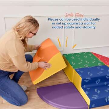 ECR4Kids SoftZone Little Me Wall Climb and Slide Playset