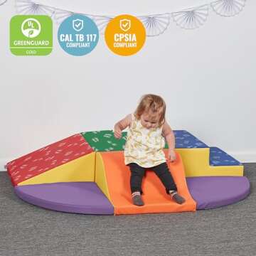 ECR4Kids SoftZone Little Me Wall Climb and Slide Playset