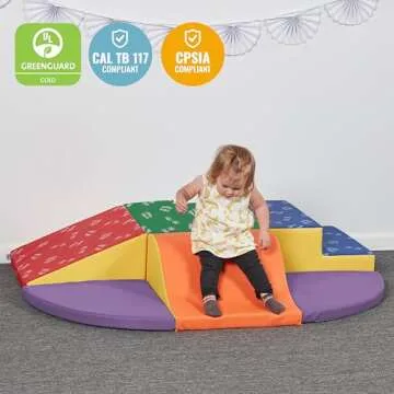 ECR4Kids SoftZone Little Me Wall Climb and Slide Playset
