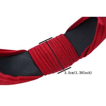 STHUAHE 3 Pack Wide Stripes Hair Hoops for Women