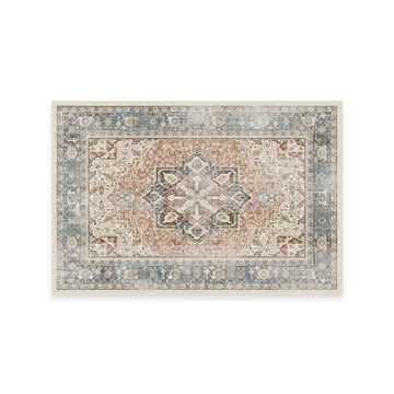 RUGGABLE Kamran Washable Rug - Perfect Washable Area Rug for Living Room, Bedroom, Kids Room, Nurser...