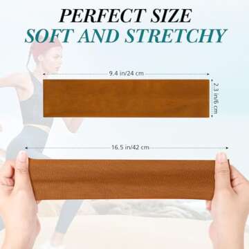 Hishexin Headbands for Women Non Slip, Stretchy Sweat Headband for Workout Yoga Running, Head Bands ...