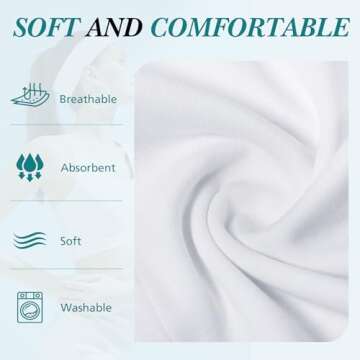 Hishexin Headbands for Women Non Slip, Stretchy Sweat Headband for Workout Yoga Running, Head Bands for Women's Hair - 8 Pack (Multicolor)