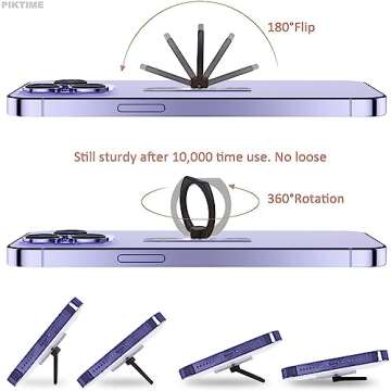 4 Pcs Cell Phone Ring Holder Grip - Clear Phone Grip A Ring Pop Socket Stand Finger Ring for Phone Case - Cell Phone Ring Grip Pop Socket Clear - Phone Pop Grip Holder Cell Phone Pop Socket Ring