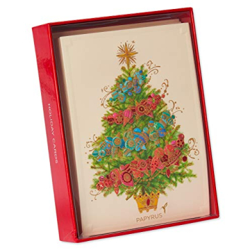 Papyrus Boxed Christmas Cards with Envelopes for Holiday Cheer
