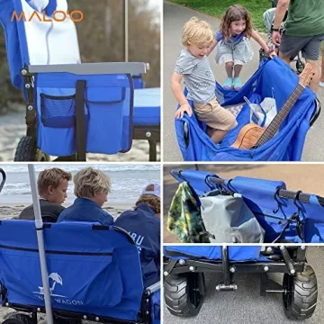 The Lounge Wagon - 3-in-1 Beach Cart and Chair Solution