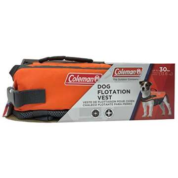 Coleman Orange Pet Flotation Dog Vest, Small