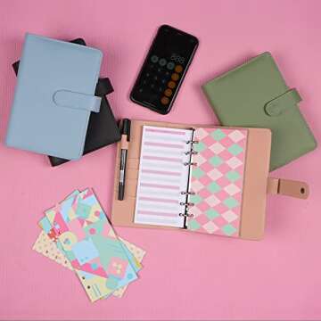 Cute Pink Budget Binder with Cash Envelopes