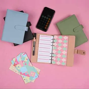 Cute Pink Budget Binder with Cash Envelopes