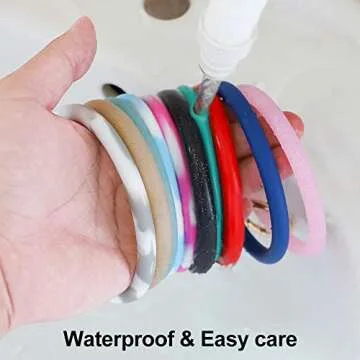 Stylish Mwfus Silicone Key Ring Bracelet for Women