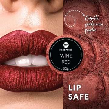 MEYSPRING Red Mica Powder - Versatile Color for Art