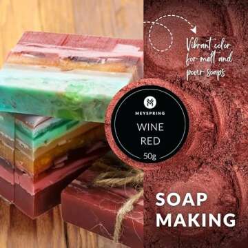 MEYSPRING Red Mica Powder - Versatile Color for Art