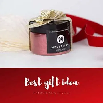 MEYSPRING Red Mica Powder - Versatile Color for Art