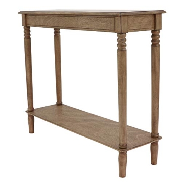 Elegant Decor Therapy Console Table with Storage Shelf