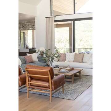 Woven Nook - Modern & Luxurious Decorative Boho Throw Pillow Covers - Durable Quality & Machine Washable - 100% Cotton Canvas - Dover Set - 4 Pack (18 x 18)