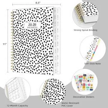 Ospelelf 18-Month Planner 2025 2026 A4 Spiral Calendar