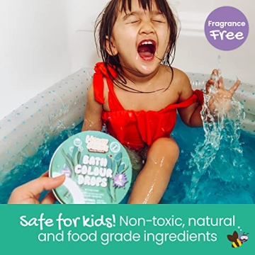 Honeysticks Non-Toxic Bath Color Drops Kids Safe Vibrant Fun