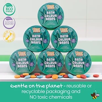 Honeysticks Non-Toxic Bath Color Drops Kids Safe Vibrant Fun