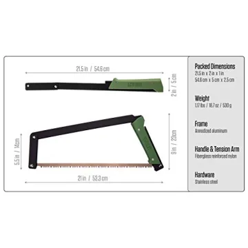 Agawa Boreal 21-Inch Folding Bow Saw for Camping and Hiking