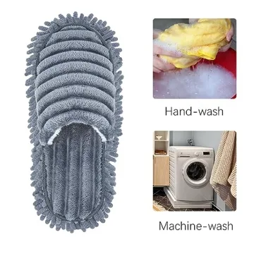 Unisex Microfiber Cleaning Slippers for Home Comfort