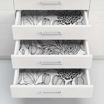 NuWallpaper NUS3501 Secret Garden Peel & Stick Wallpaper, Black