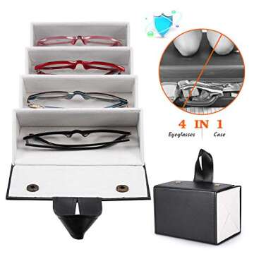 SMARTTOP Eyeglass Organizer Collector Multi Slot Storage