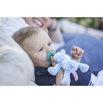 WubbaNub Blue Bear Pacifier - Safe Infant Comfort