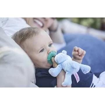 WubbaNub Blue Bear Pacifier - Safe Infant Comfort