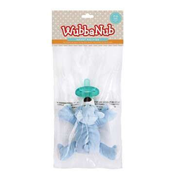 WubbaNub Blue Bear Pacifier - Safe Infant Comfort