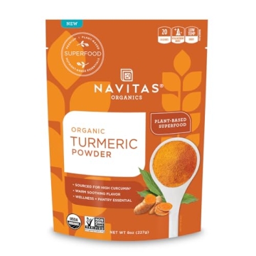 Navitas Organics Turmeric Powder - Organic Superfood for Health and Cooking