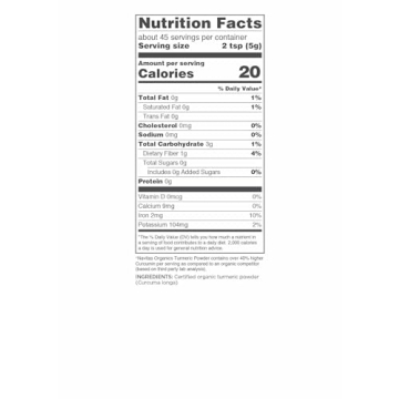 Navitas Organics Turmeric Powder - 8 oz Organic Spice