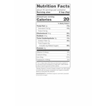 Navitas Organics Turmeric Powder - 8 oz Organic Spice