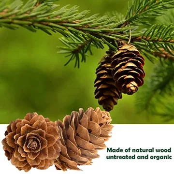 Deloky Mini Hanging Pine Cones - Perfect for Holiday Crafts