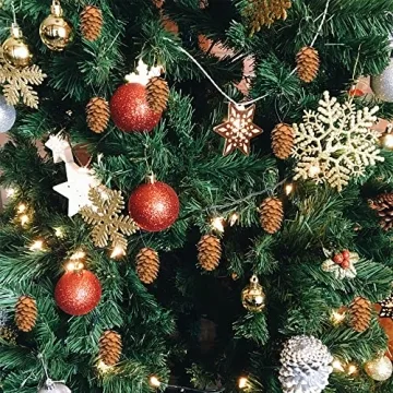 Deloky Mini Hanging Pine Cones - Perfect for Holiday Crafts