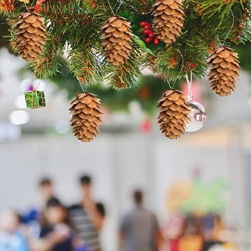 Deloky Mini Hanging Pine Cones - Perfect for Holiday Crafts
