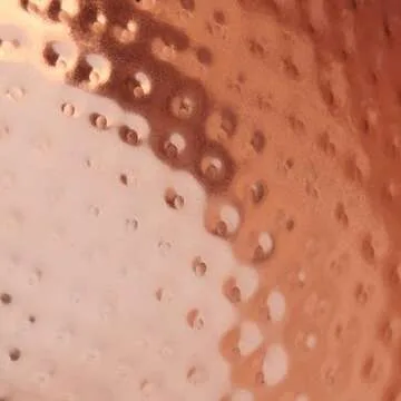Creative Co-Op Round Hammered Metal Bowl, Copper Finish