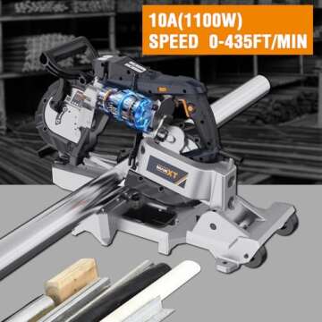 MAXXT 10 Amp Bandsaw & Table Saw - Portable Cutting Tool