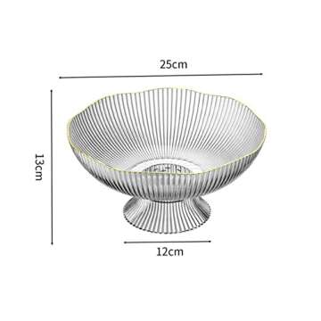 MENGBEILA Home Drain Fruit Tray, Living Room Coffee Table, Fruit Tray, Candy and Snack Placement Tray, Fruit Basket, Fruit Basin (green)