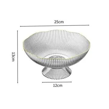 MENGBEILA Home Drain Fruit Tray, Living Room Coffee Table, Fruit Tray, Candy and Snack Placement Tray, Fruit Basket, Fruit Basin (green)