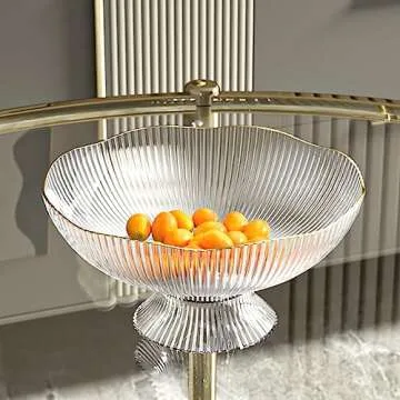 MENGBEILA Home Drain Fruit Tray, Living Room Coffee Table, Fruit Tray, Candy and Snack Placement Tray, Fruit Basket, Fruit Basin (green)