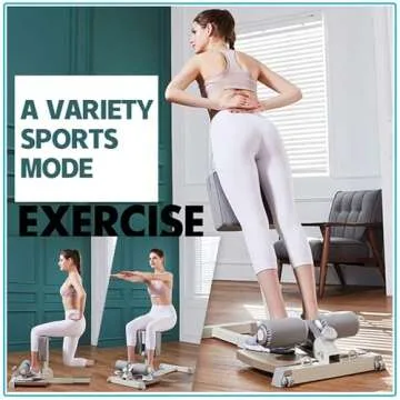 leikefitness Deluxe Multi-Function Deep Sissy Squat Bench Home Gym Workout Station Leg Exercise Machine (Beige-8300)