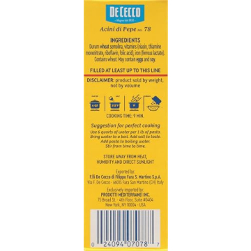 De Cecco Acini Di Pepe Pasta 16oz Quality for Soups