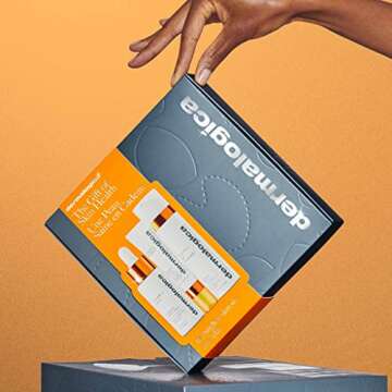 Dermalogica The Brighter Skin Set: BioLumin-C Serum (1 fl oz) BioLumin-C Eye Serum (.5 fl oz) BioLumin-C Gel Moisturizer (1.7 fl oz)