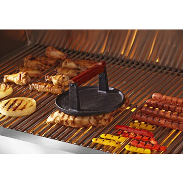 Cast Iron Smash Burger Press for Perfect BBQ Cooking